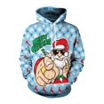 thumbnail image 1 of Sudadera con capucha roja para hombre, muñeco de nieve, Papá Noel feliz, estampado 3D, sudaderas con personalidad, sudadera deportiva informal, abrigo, Navidad, Año Nuevo, 2024, 1 of 4