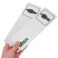 thumbnail image 5 of ADDHAT Aluminum Restroom Signs, Sleek Modern Design, Material, 2 Pieces for Bathroom Door, 5 of 8