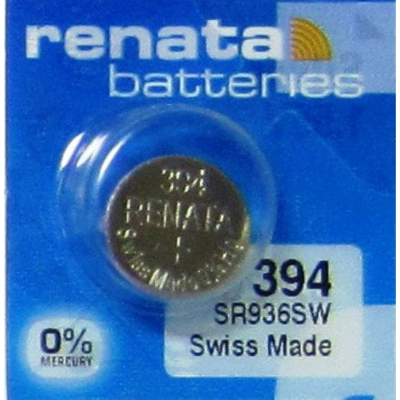 1 Silver Oxide 394 Zero Mercury Electronic Renata Battery