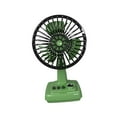 thumbnail image 3 of Ventilador de escritorio pequeño, refrigeración por aire, diseño, ventilador personal portátil de 3 velocidades para verde, 3 of 9