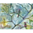 thumbnail image 2 of Seay, Anne 32x26 Gold Ornate Wood Framed with Double Matting Museum Art Print Titled - Birds, 2 of 4