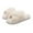 White, variant on Women's Slippers House Shoes Memory Foam Open Toe Fluffy Shoes Fuzzy Indoor And Outdoor Slip On Soft Sole Winter Slippers