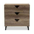 thumbnail image 4 of Baxton Studio Wales Modern And Contemporary Light Brown Wood 3-Drawer Chest, 4 of 7