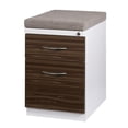 thumbnail image 1 of Hirsh 20-in Deep Mobile Pedestal File 2-Drawer Box/File White/Chinchilla/Walnut, 1 of 6