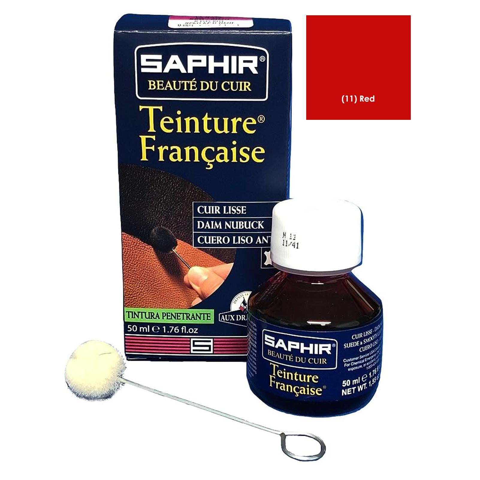 Saphir Beaute Du Cuir Teinture Francaise Leather and Suede Dye 50 ml11 Red