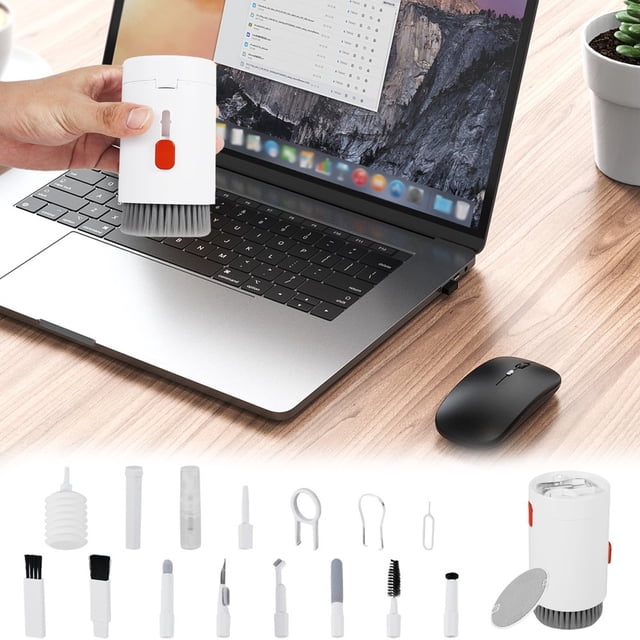 20Pcs Electronic Cleaner Kit Professional Keyboard Cleaning Brush Set Multifunctional Laptop Computer Screen Dust Remove Cleaning Tool Portable Earbuds Cleaning Pen Kit for Phone Camera