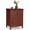 Cherry, variant on Giantex Wooden End Table w/Shelf, 2-Tier Storage Bedside Sofa Table w/Solid Structure, Coffee Table Nightstand