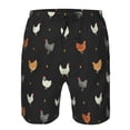 thumbnail image 3 of Fotbe Funny Chicken Trajes de Baño Estampados para Hombre, Shorts de Verano de Secado Rápido, Ropa de Playa, Bañadores-Small, 3 of 6