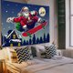 thumbnail image 4 of Tapiz de Navidad Hippie Santa Claus Tapiz Reno Luna Noche Colgante de pared para dormitorio Decoraciones navideñas (Santa, 51.2" X 59.1") JAMW Sencillez, 4 of 5