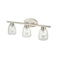 thumbnail image 3 of Millennium Lighting  Metal 3 Light Bathroom Vanity Fixture in Multiple Finishes with Clear Glass Shades Brushed Nickel Nickel Brushed, 3 of 5