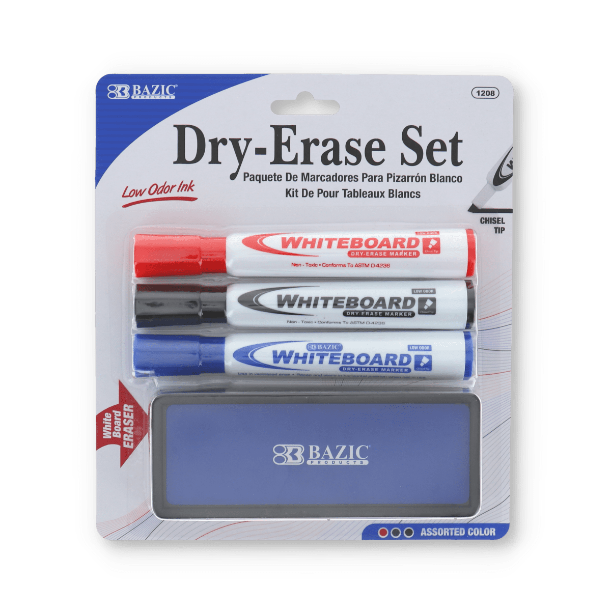 Product Of , Dry Erase Marker with 3 marker Red / Blue / Black