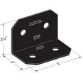 thumbnail image 3 of Simpson Strong Tie APVA6 Outdoor Accents Avant Collection ZMAX, Black Powder-Coated 90 Angle for 6X, 12-Pack, 3 of 5