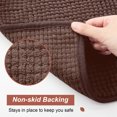 thumbnail image 2 of Evlmd Bathroom Rugs, Chenille Bath Rug, Soft Short Plush Bath Mat, Soft Shower Mat Water Absorbent Shower Mat, Quick Dry Machine Washable(Coffee, 24" x 36"), 2 of 6