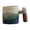 A, variant on Small Ceramic Tea Cup with Wooden Handle Shatterproof Coarse Pottery for Coffee or Tea Multicolor Gradient Glaze 1 Piece