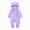 A46--Purple, variant on 0-3 Months Preemie Sleep & Play One-Piece Bodysuit Newborn Infant Baby Boys Girls Snowsuit Winter Coat Warm Fleece Hooded Footed Romper Jumpsuit Outfits Purple Newborn Gift