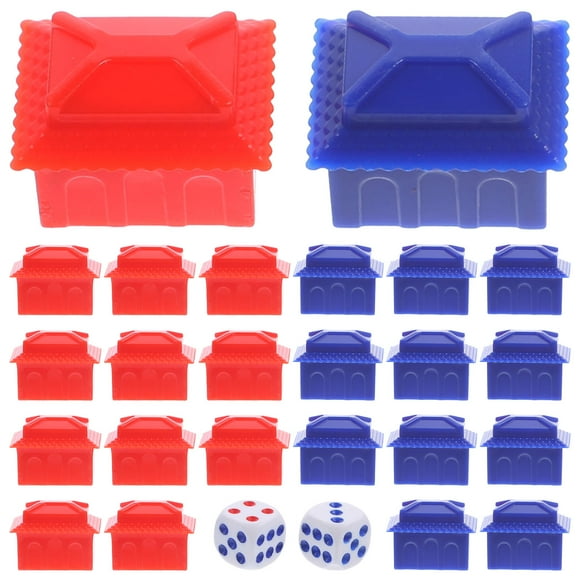 OUNONA Hotels Board Game Miniature Houses Assorted Color 1 Set