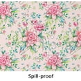 thumbnail image 4 of Pink Oval Tablecloth, Floral Oval Tablecloth, Pink Flowers Print Table Cloth, Spring Summer Waterproof Wrinkle Free Tablecloth for Oval Tables 60 X 120 Inch, 4 of 5
