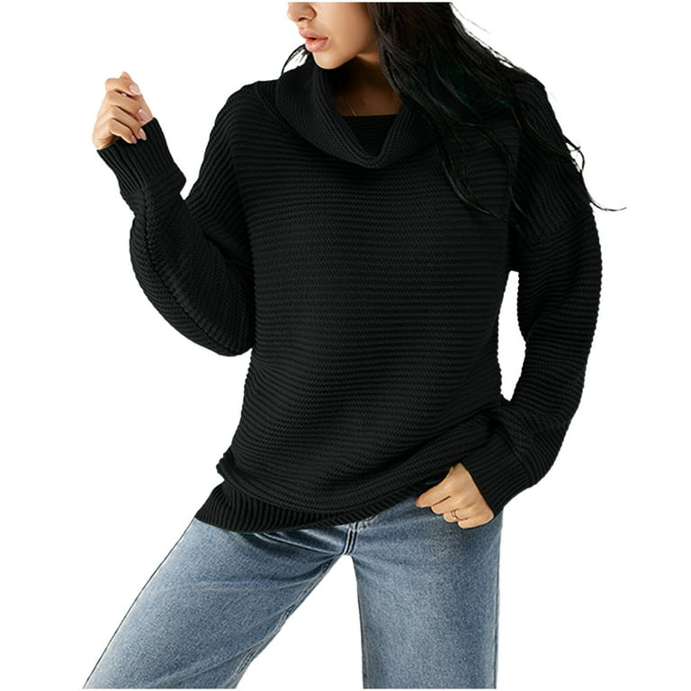Turtleneck Loose Knitted Pullover Jumper Sweater(3 Colors) Turtleneck Loose Knitted Pullover Jumper Sweater(3 Colors)