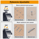 thumbnail image 3 of Kit Engrapadora  Bloosom Tipo Pistola Para Tapiceria, 9000 Grapas,guantes Plata, 3 of 4