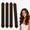 Brown, variant on 4 Pack Heatless Hair Curlers, Pink Soft Foam Hair Rollers, No Heat Curling Rods for Overnight Waves, DIY Hair Styling Tool