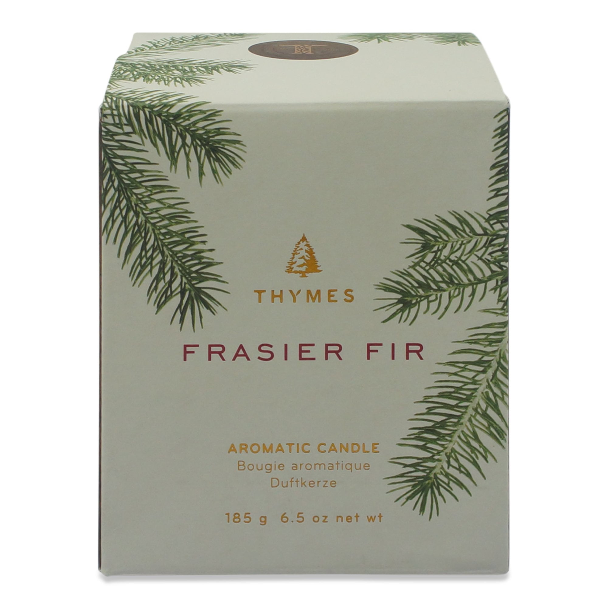  Thymes Frasier Fir Pine Needle Candle - Highly Scented Candles  for a Luxury Home Fragrance - Holiday Candles with a Forest Fragrance -  Single-Wick Candle (6.5 oz) : Home & Kitchen