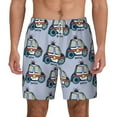 thumbnail image 3 of Uemuo Police Car Pattern Mens Swim Trunks Quick Dry Board Shorts with Mesh Lining, Stretch Beach Shorts Quick Dry No-Chafing Board Shorts-Medium, 3 of 9