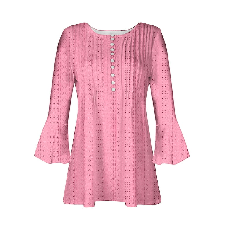 Elegant Solid Buttons V Neck T-Shirts(4 Colors) Elegant Solid Buttons V Neck T-Shirts(4 Colors)