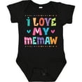 thumbnail image 3 of Inktastic I Love My Memaw Gift for Granddaughter Girls Baby Bodysuit, 3 of 5
