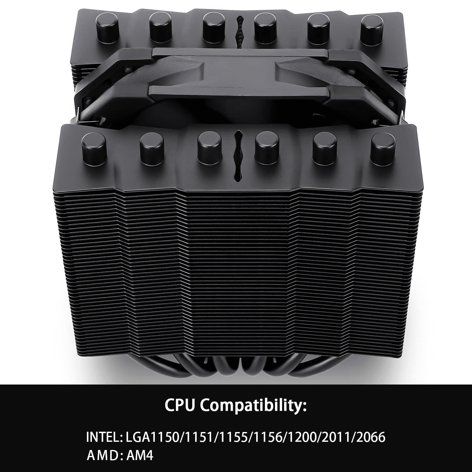 Thermalright For Silver Soul 135 Black Dual Tower CPU Air Cooler for Computer Case 6x6mm Heat Pipes Copper & Aluminum Heatsink Cover