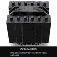 thumbnail image 3 of Thermalright For Silver Soul 135 Black Dual Tower CPU Air Cooler for Computer Case 6x6mm Heat Pipes Copper & Aluminum Heatsink Cover, 3 of 7