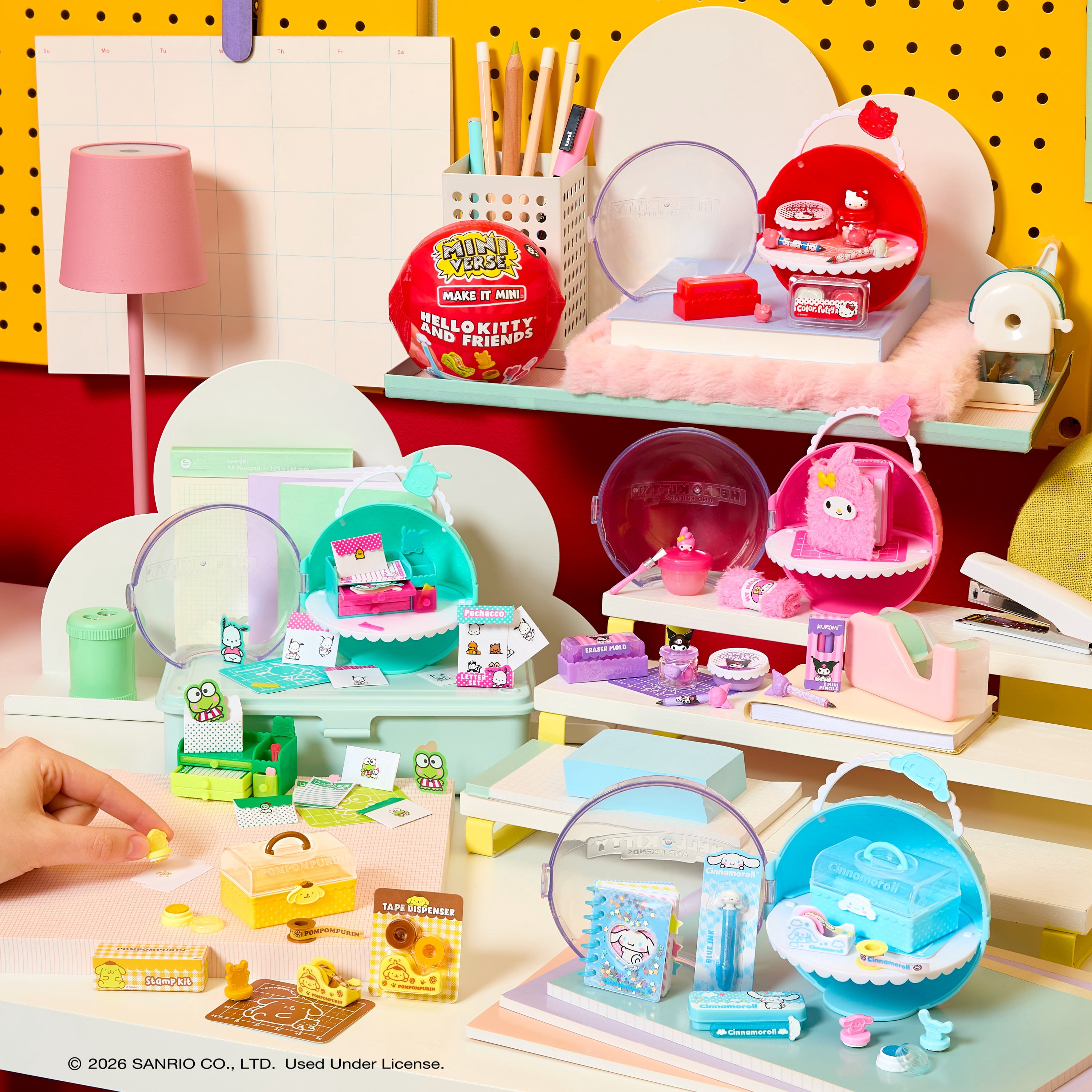 MGA's Miniverse Make It Mini Hello Kitty and Friends Series 3 Mini Collectibles, Sanrio, Retro Stationery Replicas, Crafts, 8+