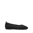 thumbnail image 2 of Women's Breathable Knit Wide-Toe Flats with Arch Support, Slip-On Square Toe Shoes with EVA Insole and Rubber Outsole, 2 of 5