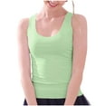 thumbnail image 5 of Amvlyk Seamless Tank Top for Women Plus Size Workout Tops Summer Round Neck Sleeveless Shirts Ice Silk Vest Cool Dry Yoga Shirts, 5 of 9