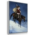 thumbnail image 3 of A Cowboy Christmas - Framed Gallery Wrapped Holiday Canvas - 25 x 37 - White Frame, 3 of 8