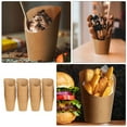 thumbnail image 5 of 50 Pcs Ice Cream Cup Kraft Paper French Fries Holders Birthday Party Supplies Food Daily Use, 5 of 6