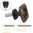 thumbnail image 2 of 4 Pcs Cabinet Handle Drawer Pulls Vintage Gold Greek Knobs with Screws Square Furniture Office Cabinet Knob Decoration, 2 of 5