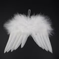 thumbnail image 4 of Christmas Tree Decor White Angel White with Ribbon Wedding Party Ornament for Crafts, 4 of 8