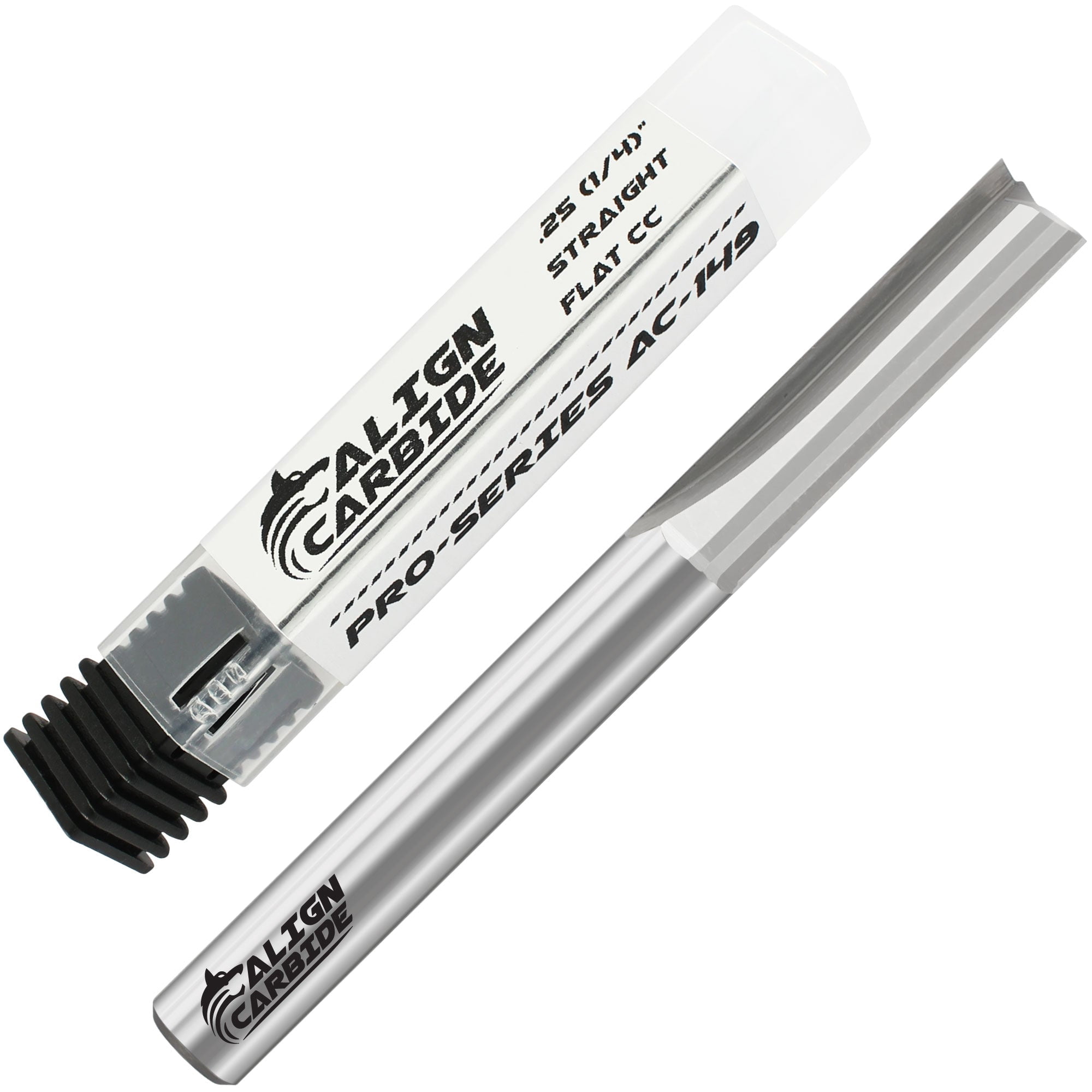 Align Carbide Ball Nose Spiral Router Bit - 1/4" Cutting Diameter & Shank, 2 Flute, CNC & Hand Router Pro Series