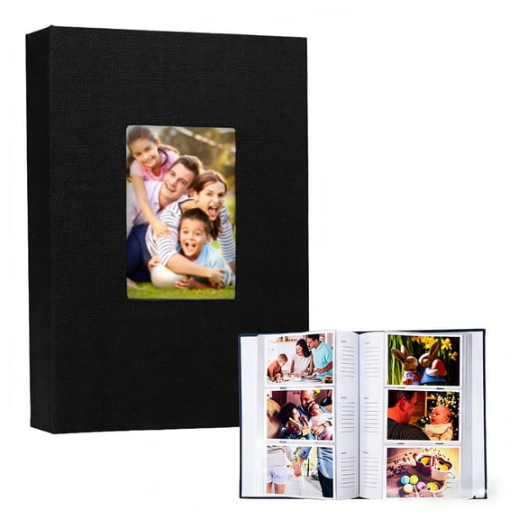 Photo Album 4x6 Inch 300 Photos Linen Cover Suitable for Wedding Family and Travel Memories