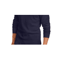 thumbnail image 3 of Club Room Men's Thermal Crewneck Shirt  Dark Blue Size Large, 3 of 3