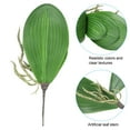 thumbnail image 4 of Uxcell 5.4 inch Faux Orchid Leaves Real Touch 5 Petals Artificial Phalaenopsis Leaf Green Plant Stem 2 Pack Green, 4 of 6