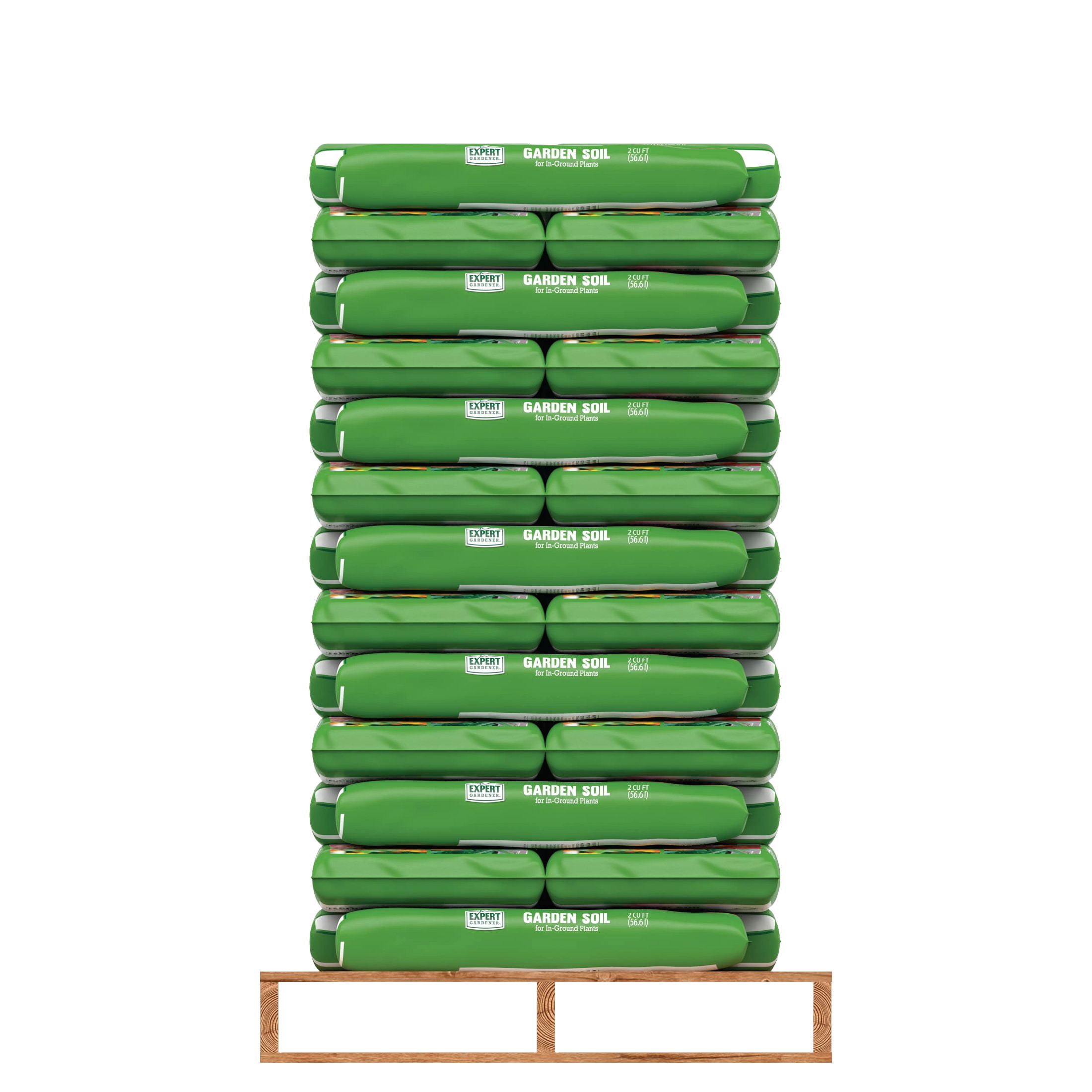Expert Gardener Garden Soil for In-Ground Plants Bulk Soil Pallet, 2 cu. ft., Pallet of 39
