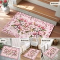 thumbnail image 5 of Entryway Rug 2'x3', Pink Orchid Small Rug for Kitchen Bathroom Door Mat Indoor Entrance, Spring Floral Flowers Leaves Botanical Non-Slip Area Rugs Floor Mats Carpet Front Door Rugs, 5 of 8