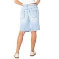 thumbnail image 5 of Celebrity Pink Women's and Women's Plus Relaxed Denim Jorts, Sizes XS-4X, 5 of 7