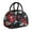 Black-62, variant on Watercolor Botanical Lunch Box, Tropical Floral Pattern Tote for Women, Spring Garden Vibes