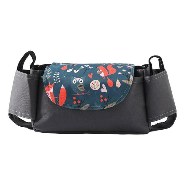 Organizador universal para cochecito con portavasos - Bolsa para teléfono, se adapta a cochecito y cochecit mascotas - Animal Sunnimix Soporte de carro