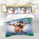 thumbnail image 5 of Taz-Mania Conjunto de sábanas temático, trío de piezas, cómodo y amigable con la piel, diseño único, regalo de decoración para el hogar para familiares, amigos y fans,140cm *210cm, 5 of 6