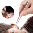thumbnail image 1 of Ear Cleaner Led Flashlight Earpick Wax Removal Tweezer Luminous Kids Stainless Steel Tweezer Remover, 1 of 5