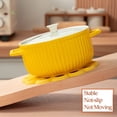 thumbnail image 3 of Daisy Trivet for Hot Pots and Dishes, 6.7 Inch Round Flexible Silicone Pot Holders Hot Pads, Anti-Slip Coaster, Heat Resistant Mat Multi-Use Creative Placemat, Hot Pads for Kitchen, 3 of 8