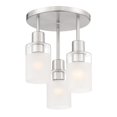 thumbnail image 1 of DESIGNERS FOUNTAIN Cedar Lane 3-Light Semi Flush Mount Ceiling Light, Brushed Nickel, D236M-SF-BN, 1 of 4